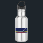 Bouteille D'eau Durango, Colorado<br><div class="desc">Durango Colorado a l'histoire du Far West,  une voie ferrée à voie étroite,  les ruines anciennes de Puebloan et l'aventure en plein air illimitée! Ce grand design vintage a un look rétro.</div>