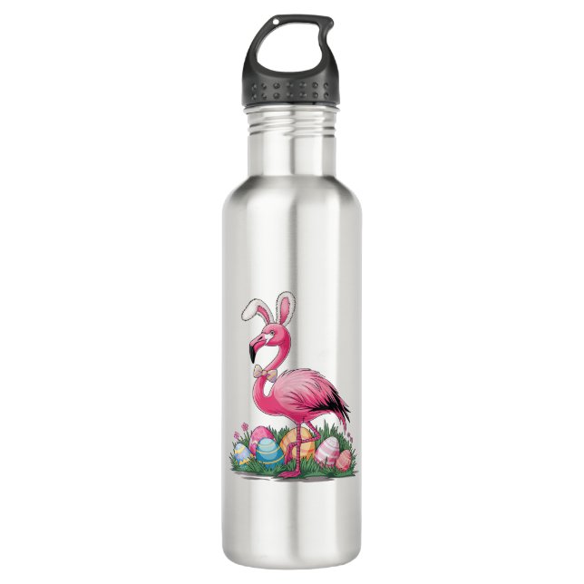 Bouteille D'eau Easter Flamingo T-Shirt (Devant)