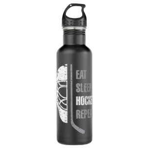 Bouteille D'eau Eat Sleep Hockey Repeat Christmas Pour les enfants