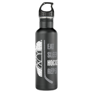 Bouteille D'eau Eat Sleep Hockey Repeat Christmas Pour les enfants