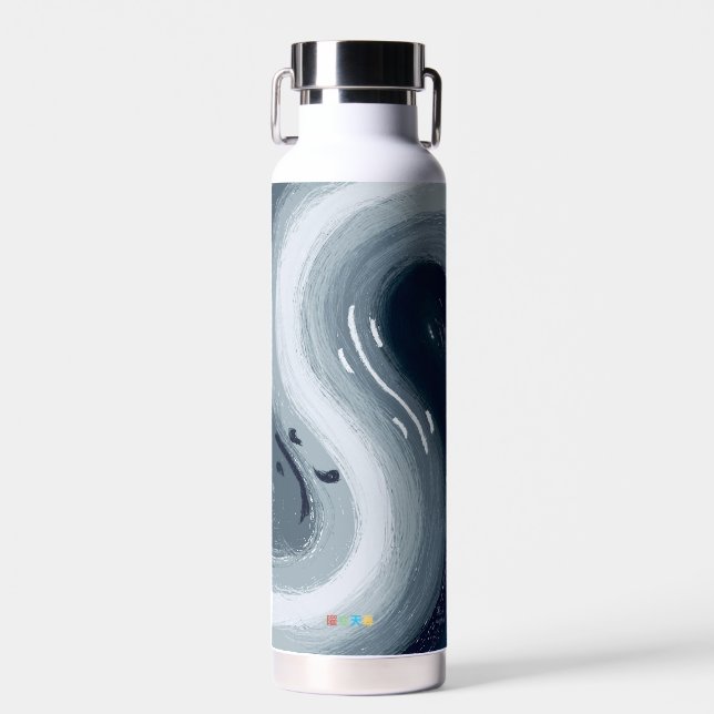 Bouteille D'eau Eau et Feu sont comme Yin et Yang en harmonie (Avant)