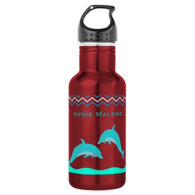 Bouteille D'eau Eau personnalisée dauphin (Devant)