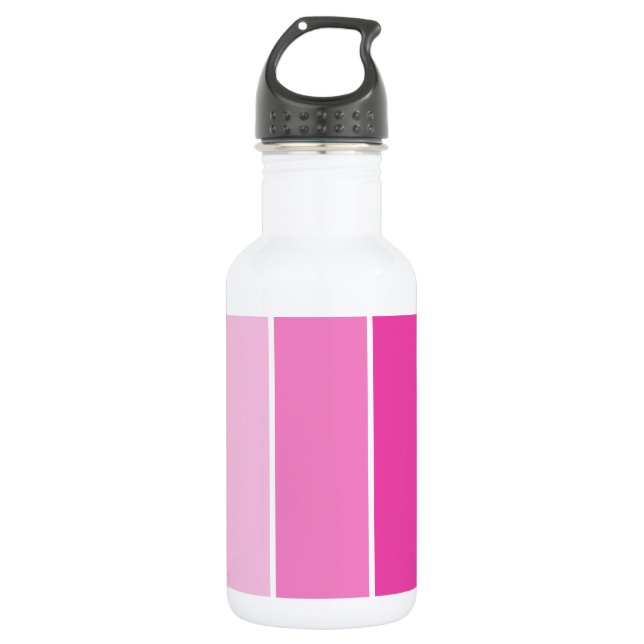 Bouteille D'eau Échantillons de peinture rose vif (Devant)