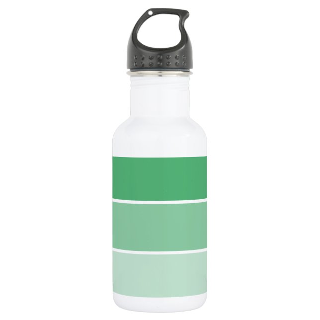 Bouteille D'eau Échantillons de peinture vert brillant (Devant)