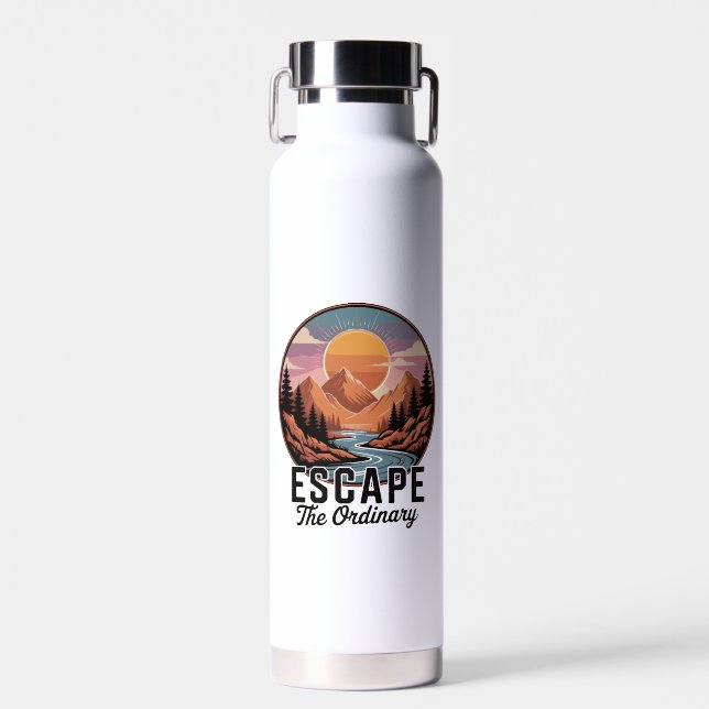 Bouteille D'eau Échapper à l'ordinaire - Nature Aventure (Avant)