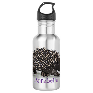 Bouteille D'eau Echidna mignonne avec dessin animé d'abeille
