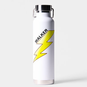 Bouteille D'eau Éclair personnalisé pour garçons - Nom personnalis