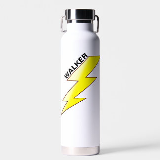 Bouteille D'eau Éclair personnalisé pour garçons - Nom personnalis