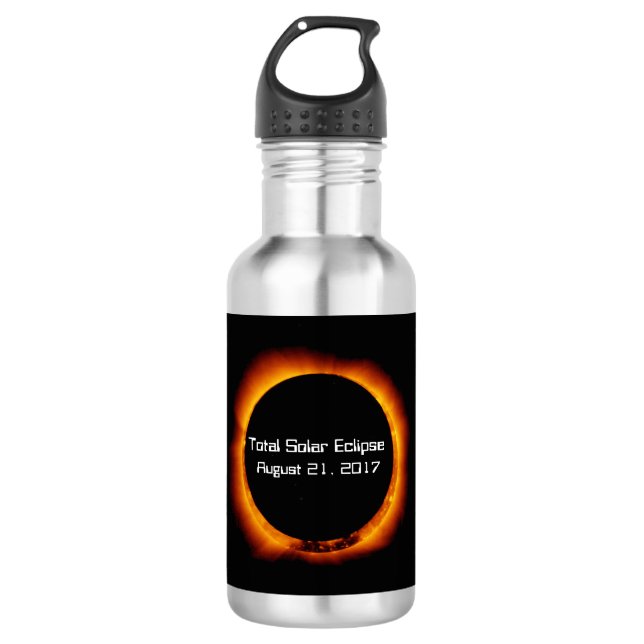 Bouteille D'eau Éclipse solaire totale 2017 (Devant)