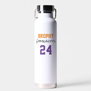 Bouteille D'eau École de gymnastique SPORT ANNÉE Équipe Couleurs c