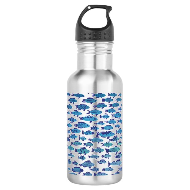 Bouteille D'eau École de la sardine bleue (Devant)