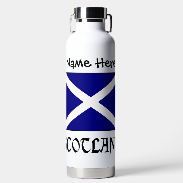 Bouteille D'eau Écosse et drapeau écossais personnalisés (Avant)