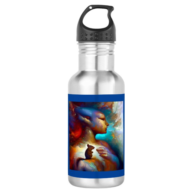 Bouteille D'eau Écureuil animal de l'esprit 3 (Devant)