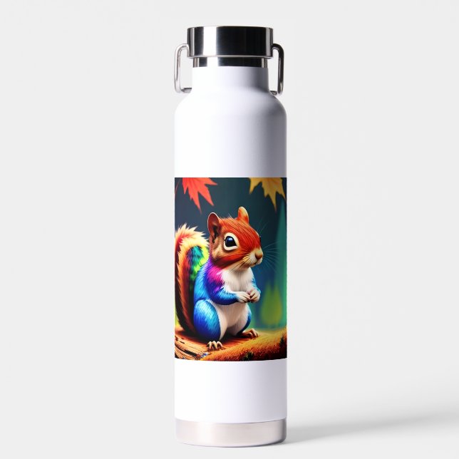 Bouteille D'eau Écureuil Assis Coloré Mignon-75463 (Avant)