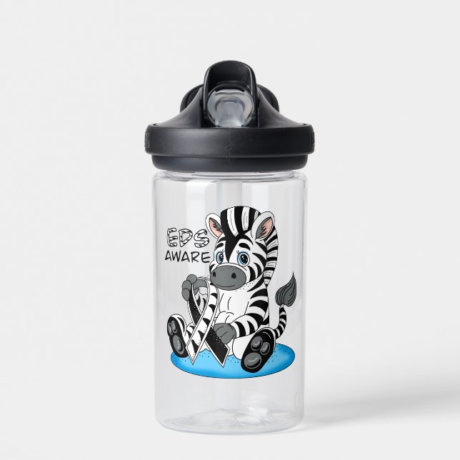 Bouteille D'eau EDS Sensibilisation Zebra Ribbon (Avant)