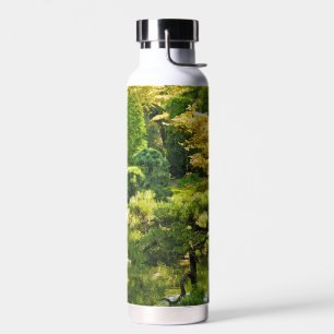 Bouteille D'eau Effet de peinture de jardin japonais Paysage