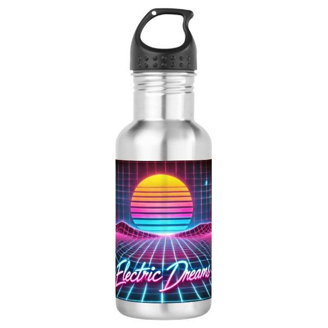 Bouteille D'eau Electric Dreams Retro Neon Mug - 80s (Devant)