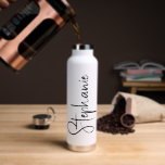 Bouteille D'eau Elegant Calligraphy Script Personalized Name<br><div class="desc">Elegant Calligraphy Script Personalized Name Water Bottle features your custom name in elegant calligraphy script. Perfect as personalized gifts for family and friends for Christmas and birthdays or as favors for weddings and events. Add a personalized touch to custom corporate gifts and more. Designed by ©2025 Evco Studio www.zazzle.com/store/evcostudio</div>