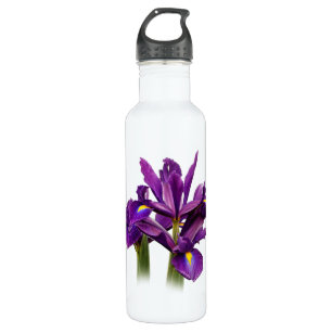 Bouteille D'eau Élégant Iris Néerlandais Fleurs De Sensation Viole