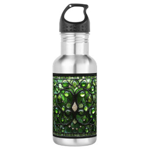 Bouteille D'eau Élégant look de verre vert