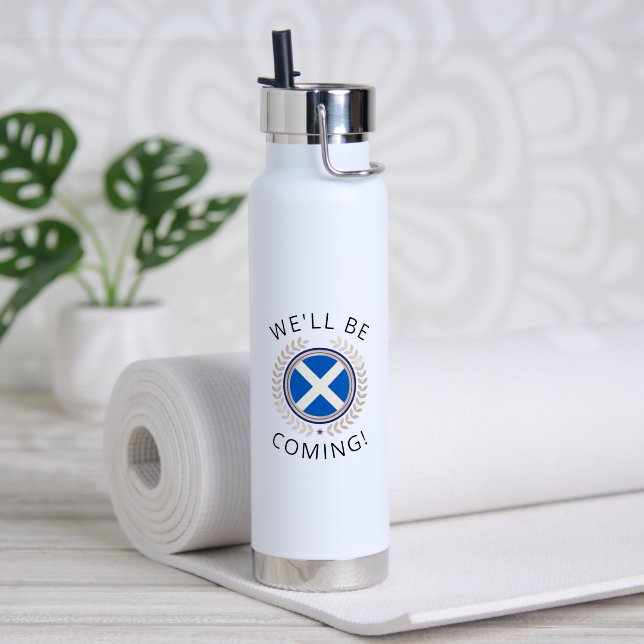 Bouteille D'eau Elegant We'll Be Coming | Scotland Flag Badge  Ins (Yoga (pivotée))