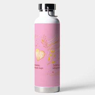 Bouteille D'eau Élégante Art de l'Amour au Coeur d'Or