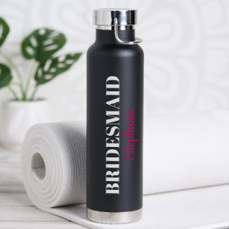 Bouteille D'eau Élégante Fête de Mariage de Style Minimaliste Mode
