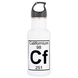 Bouteille D'eau Élément 098 - Cf - californium (plein)