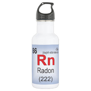 Bouteille D'eau Élément individuel de radon du Tableau périodiq