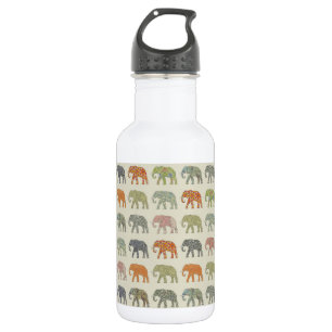 Bouteille D'eau Éléphant Motif Animal Coloré Contemporain