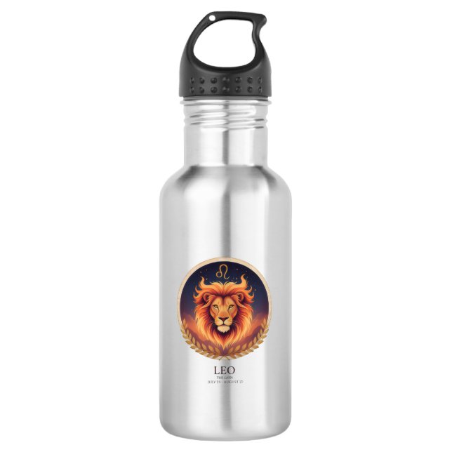 Bouteille d'eau élit Zodiaque Lion (Devant)