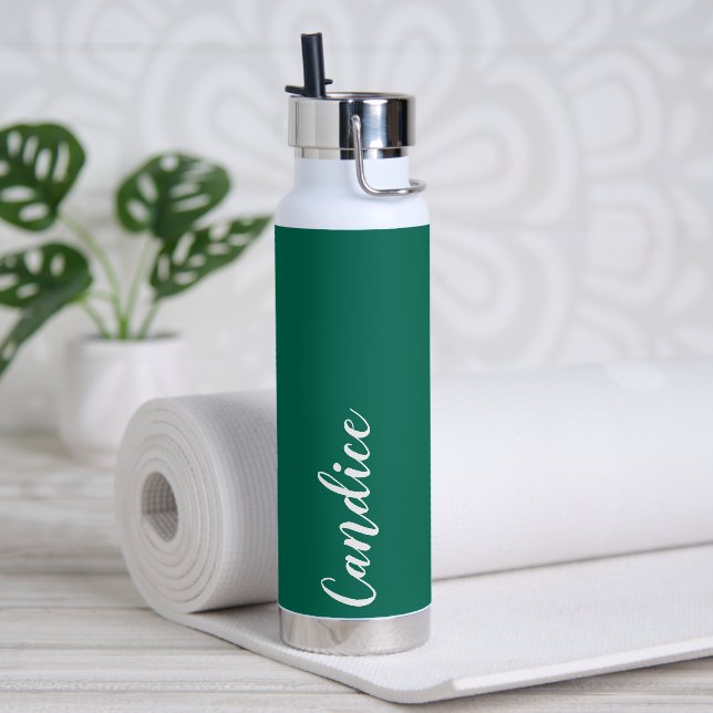 Bouteille D'eau Emerald Green Mariage personnalisé Bridesmaid (Yoga)