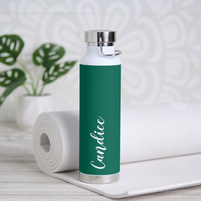 Bouteille D'eau Emerald Green Mariage personnalisé Bridesmaid (Yoga)