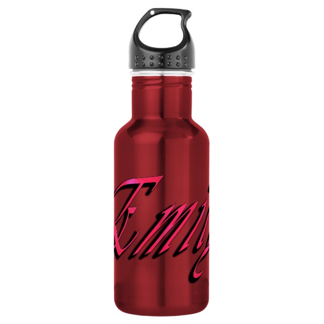 Bouteille D'eau Emily, Nom Logo, (Devant)