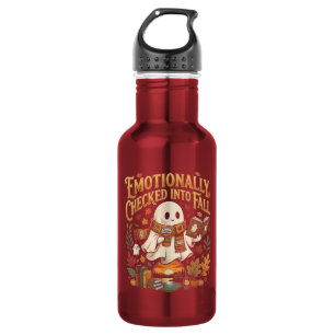 Bouteille D'eau Émotionnellement admis en automne Halloween