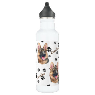 Bouteille D'eau Empreinte de chien berger allemande