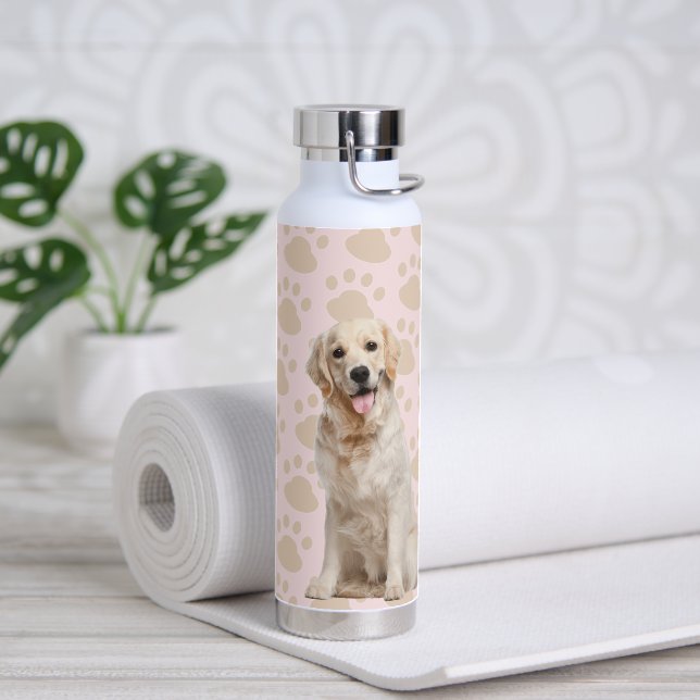 Bouteille D'eau Empreintes Golden Retriever (Yoga)