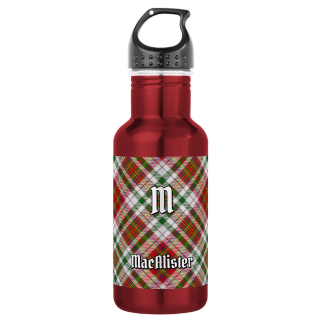 Bouteille d'eau en acier avec tartan de la robe du (Devant)