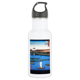 Bouteille D'eau En Acier Inoxydable 帆 掛 け 舟 と 富 士, Voilier & Mont Fuji, Hiroshige