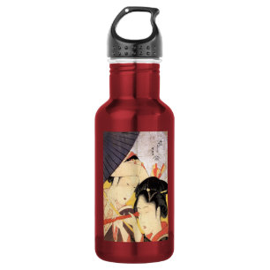 Bouteille D'eau En Acier Inoxydable 望 遠 鏡 覗 く 女, Fille avec télescope, Hokusai, Ukiyo