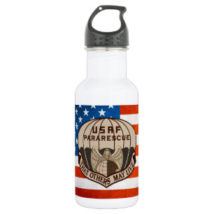 Bouteille D'eau En Acier Inoxydable [200] Patch Pararescuemen (PJ) [Desert Tan]