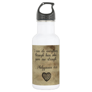 Bouteille D'eau En Acier Inoxydable 4h13 de Philippiens de vers de bible