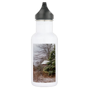 Bouteille d'eau en acier inoxydable abandonnée