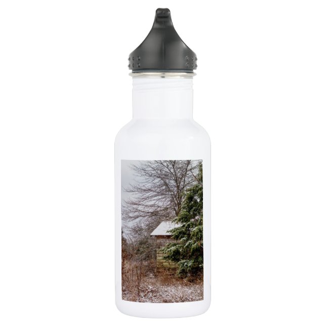Bouteille d'eau en acier inoxydable abandonnée (Droite)