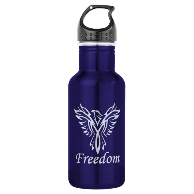 BOUTEILLE D'EAU EN ACIER INOXYDABLE AIGLE DE LIBERTÉ (Devant)