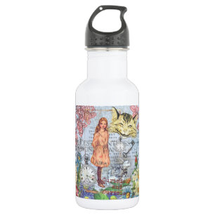 Bouteille D'eau En Acier Inoxydable Alice au pays des merveilles Classique Cheshire Ra