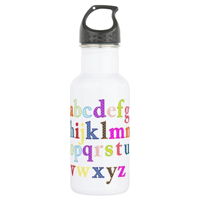 Bouteille D'eau En Acier Inoxydable Alphabet (Devant)
