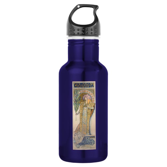 Bouteille D'eau En Acier Inoxydable Alphonse Mucha (Devant)