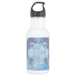 Bouteille D'eau En Acier Inoxydable Amants de dauphin