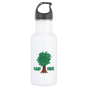 Bouteille D'eau En Acier Inoxydable Arbres plantes